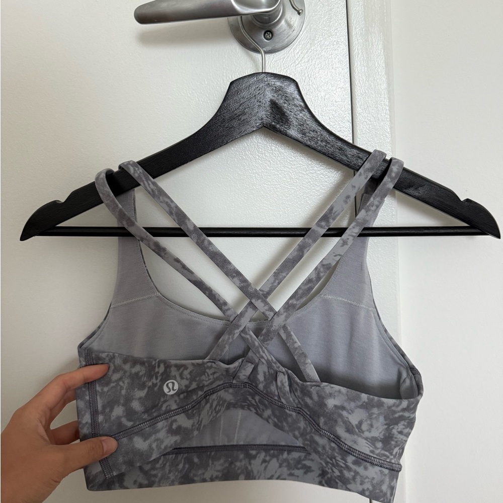 lululemon athletica Marble Gray Sports Bra